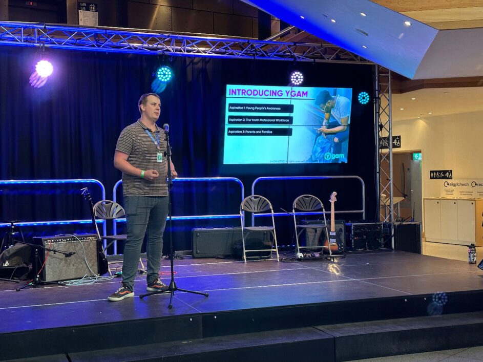 Ygam's Sam Robinson delivering a training session