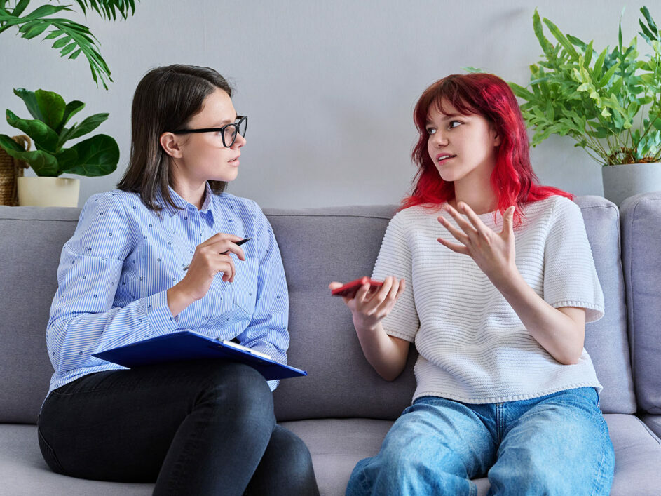 talking