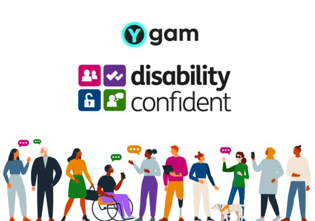Ygam and disability confident logos
